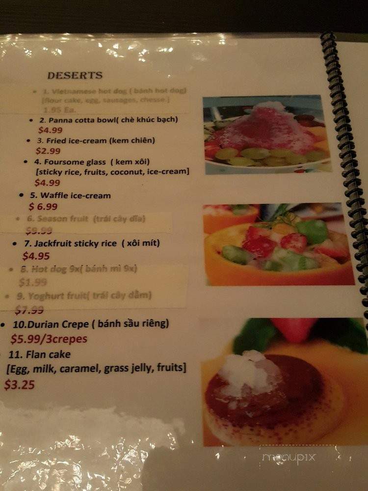 Bonjour Street Food And Drinks - Garden Grove, CA menu_pic