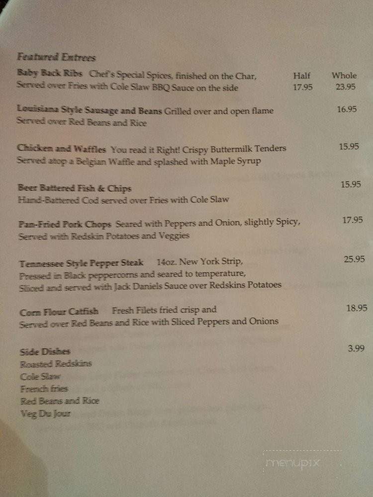 Bootleggers Pig and Whiskey Bar - Grosse Pointe Park, MI menu_pic