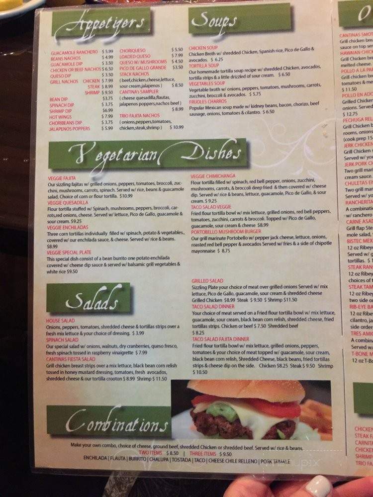 Cantina Mexican Grill & Bar - Tampa, FL menu_pic