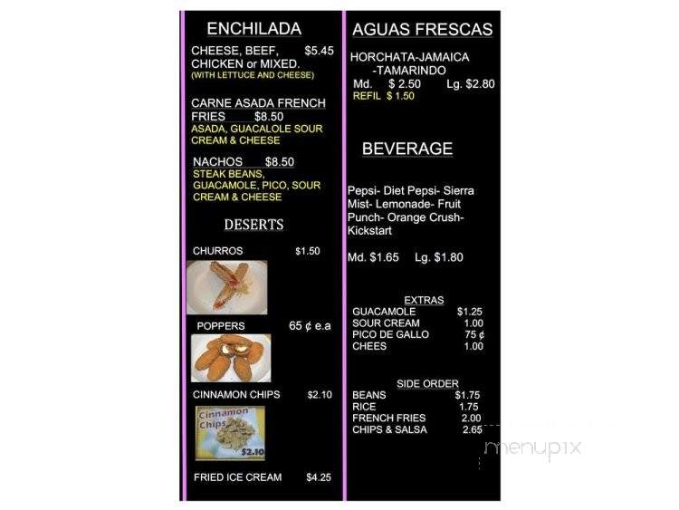 Carreta Mexican Fast Food - Mount Juliet, TN menu_pic
