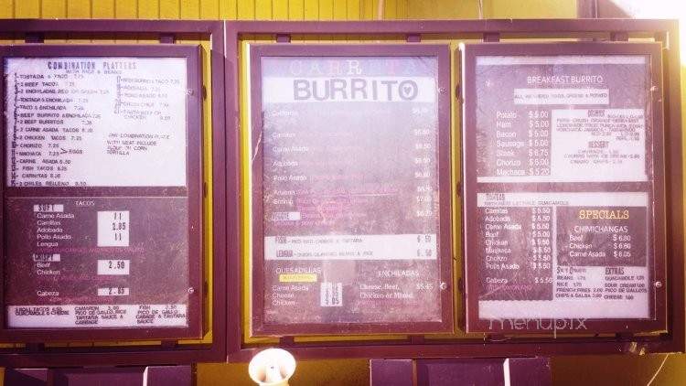 Carreta Mexican Fast Food - Mount Juliet, TN menu_pic