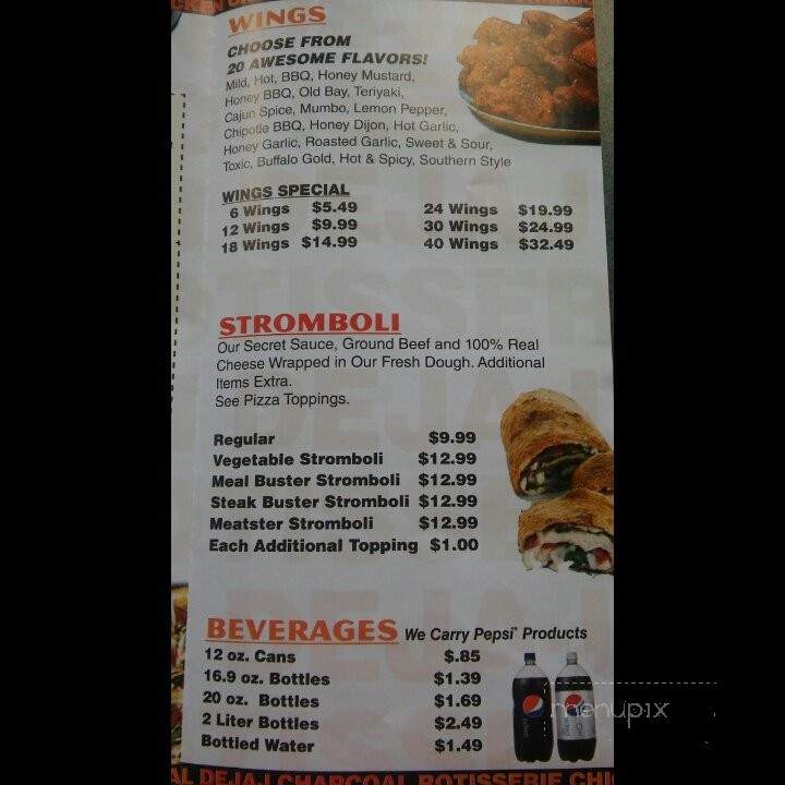 DeJaJ Charcoal Rotisserie Chicken - Hagerstown, MD menu_pic