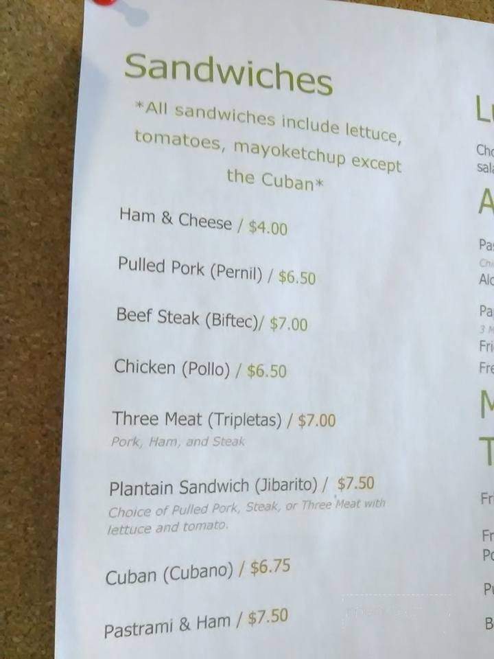 El Fogon De Chuco - Lorain, OH menu_pic