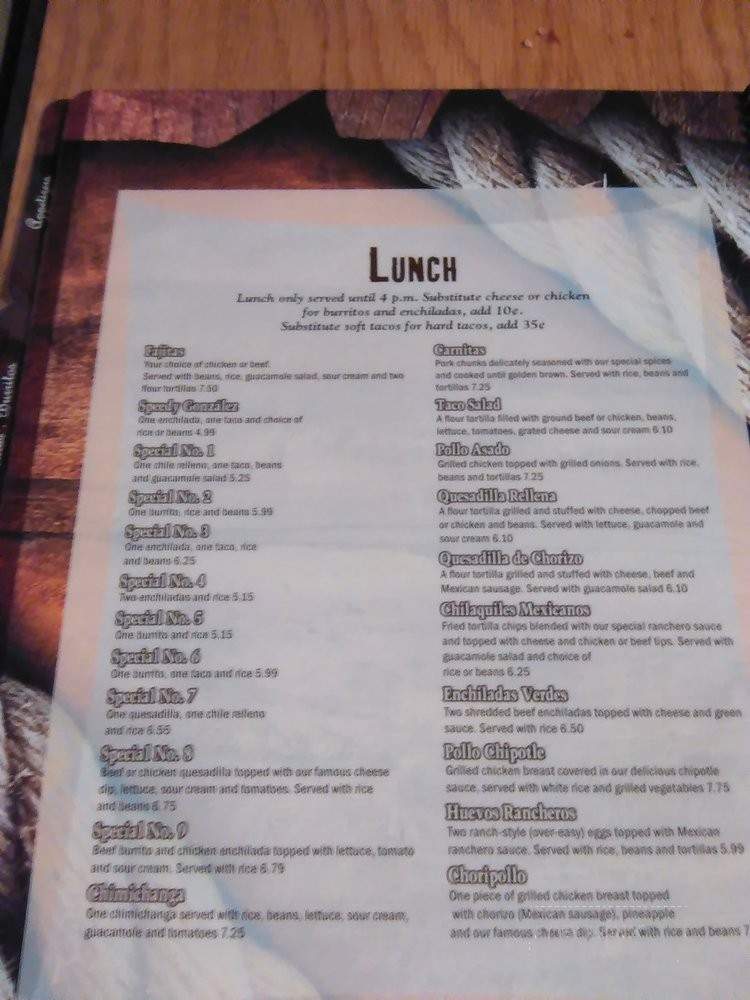 El Maguey - Front Royal, VA menu_pic