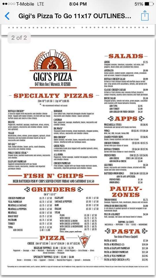 /26947586/Gigis-Pizza-and-Bar-Warwick-RI - Warwick, RI