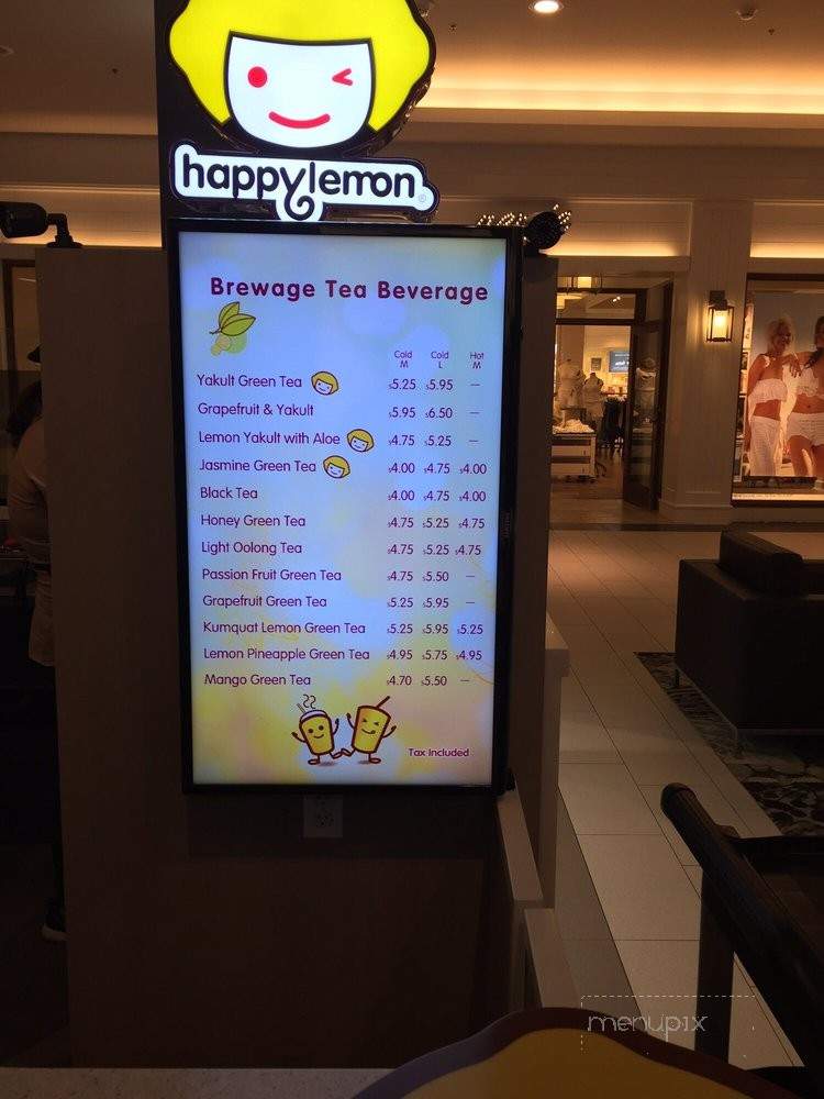 Happy Lemon - Garden City, NY menu_pic