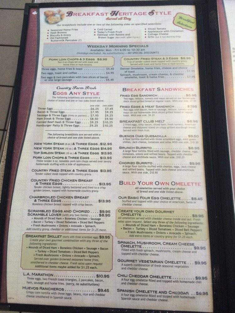 Heritage Family Pantry - Lakewood, CA menu_pic