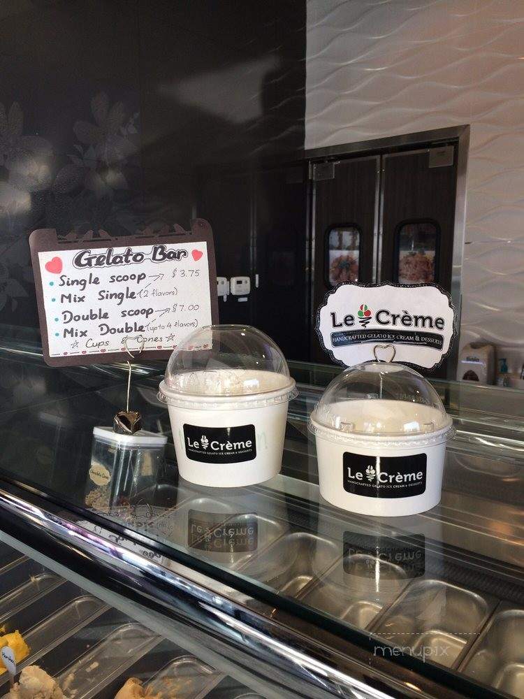 Le Creme - San Jose, CA menu_pic