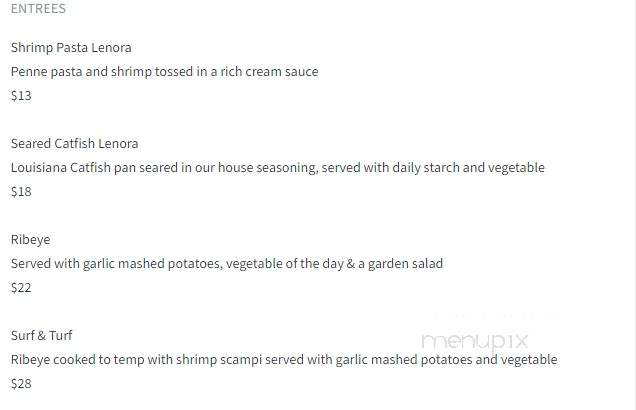 Lenora's Grill - New Orleans, LA menu_pic