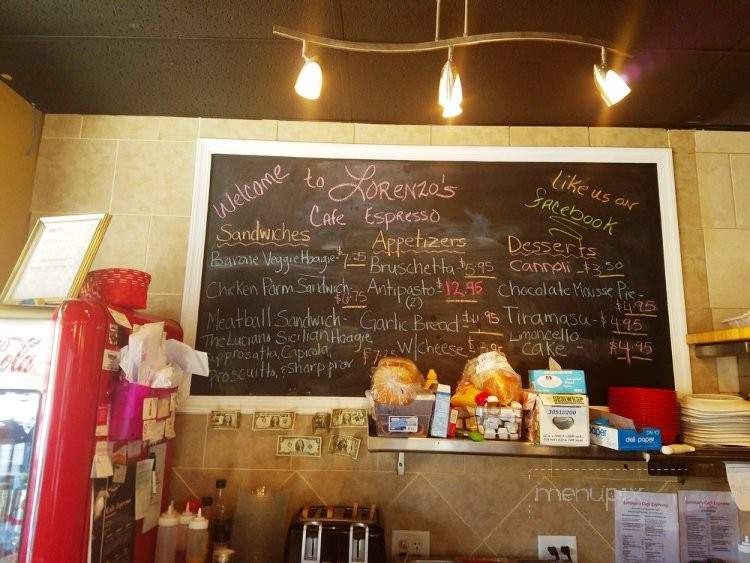 Lorenzo's Cafe Espresso - Philadelphia, PA menu_pic