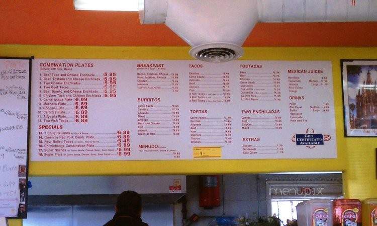 Los Robertos - Globe, AZ menu_pic
