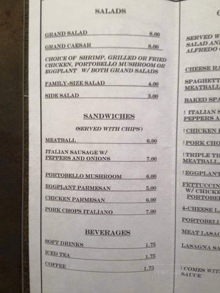 Mama T's Italian Steakhouse - Huntingburg, IN menu_pic