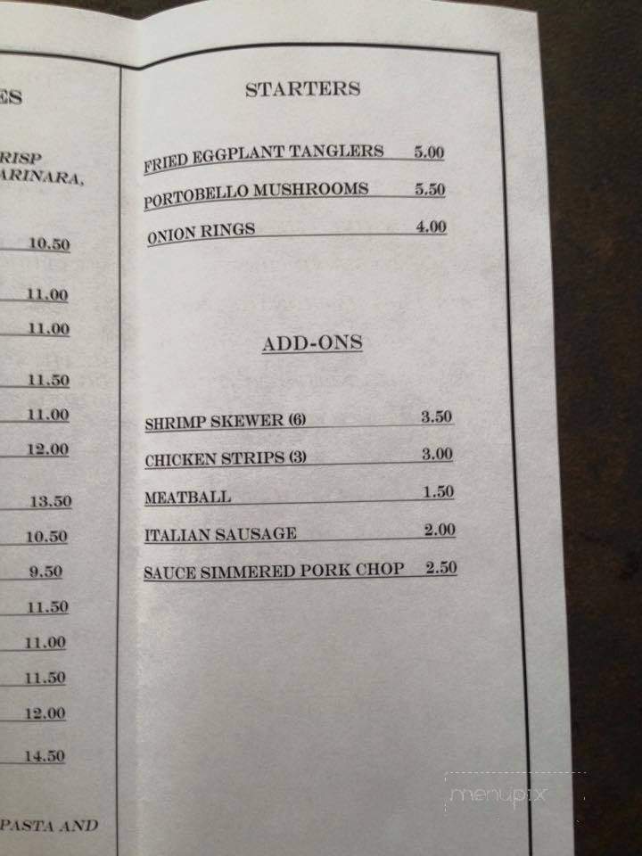 Mama T's Italian Steakhouse - Huntingburg, IN menu_pic