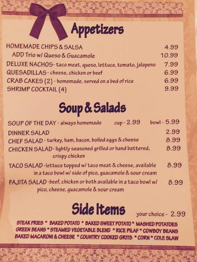 Mike's Chillin Grill - Dumas, TX menu_pic