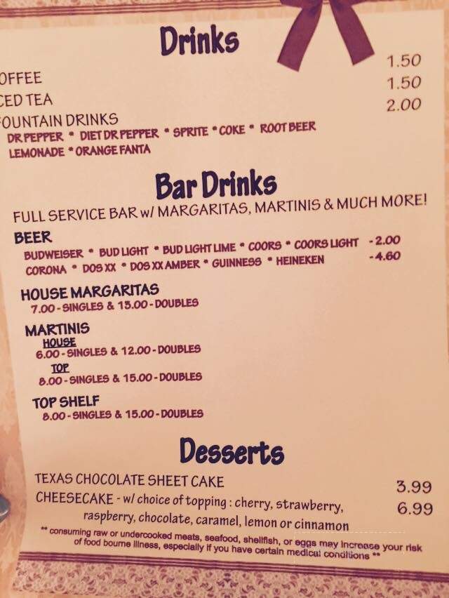 Mike's Chillin Grill - Dumas, TX menu_pic