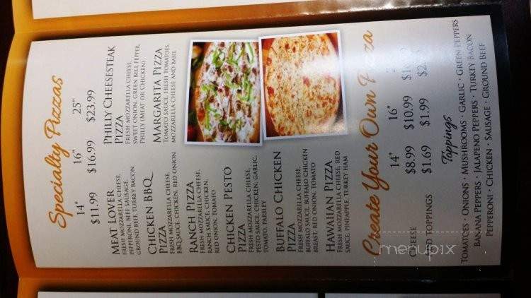 Milano Pizza - Irving, TX menu_pic
