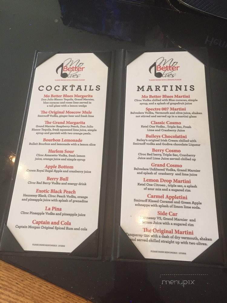 Mo Better Blues - Detroit, MI menu_pic