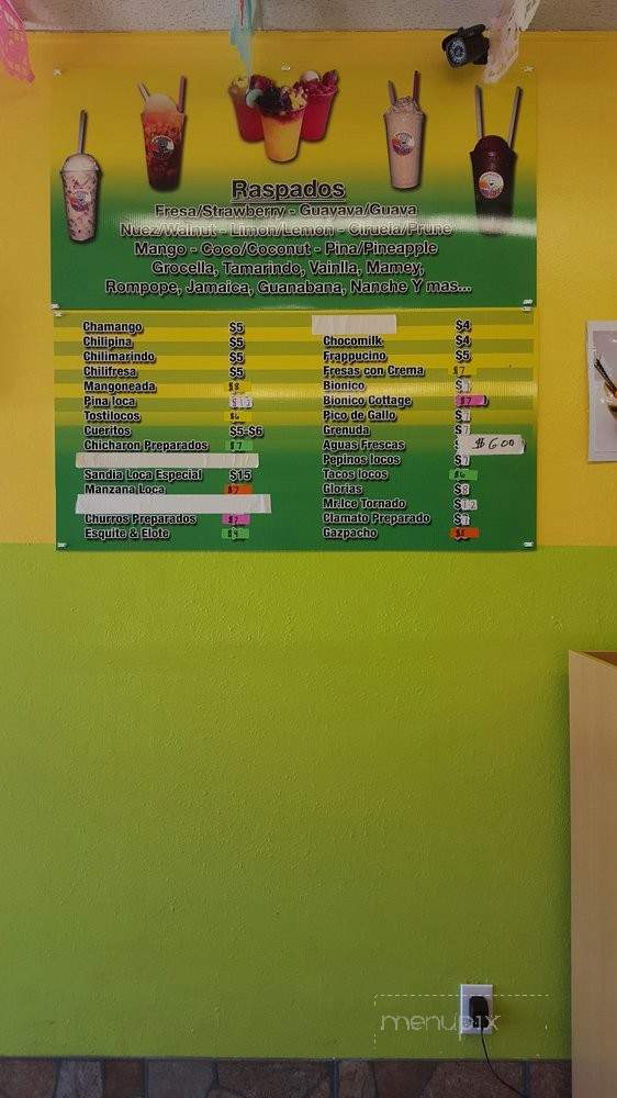 Mr Ice Raspados and Munchies - Riverside, CA menu_pic