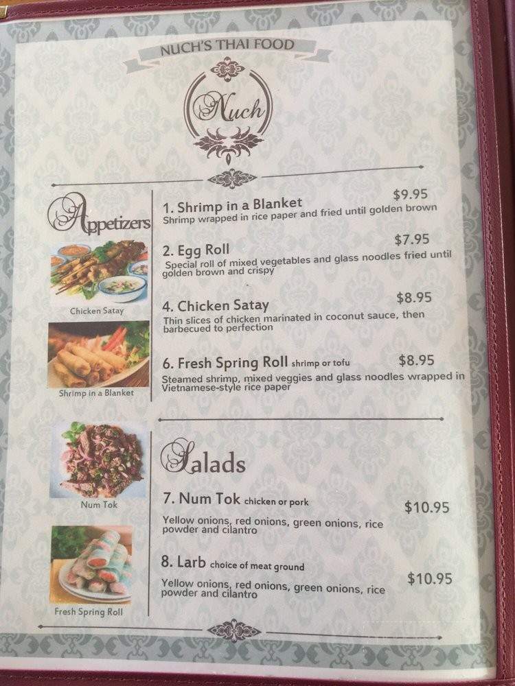 Nuch's Thai Food - Alturas, CA menu_pic