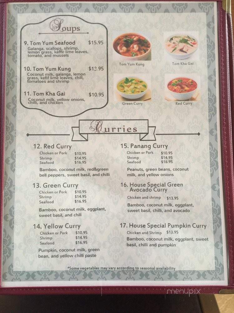 Nuch's Thai Food - Alturas, CA menu_pic