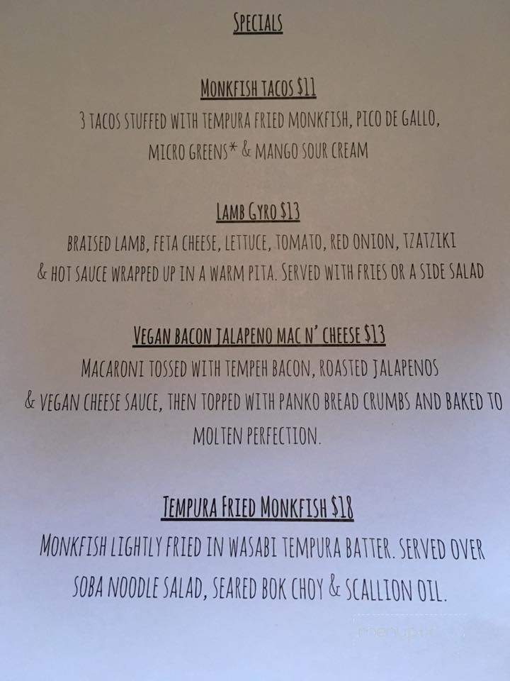 Oak House - Newmarket, NH menu_pic
