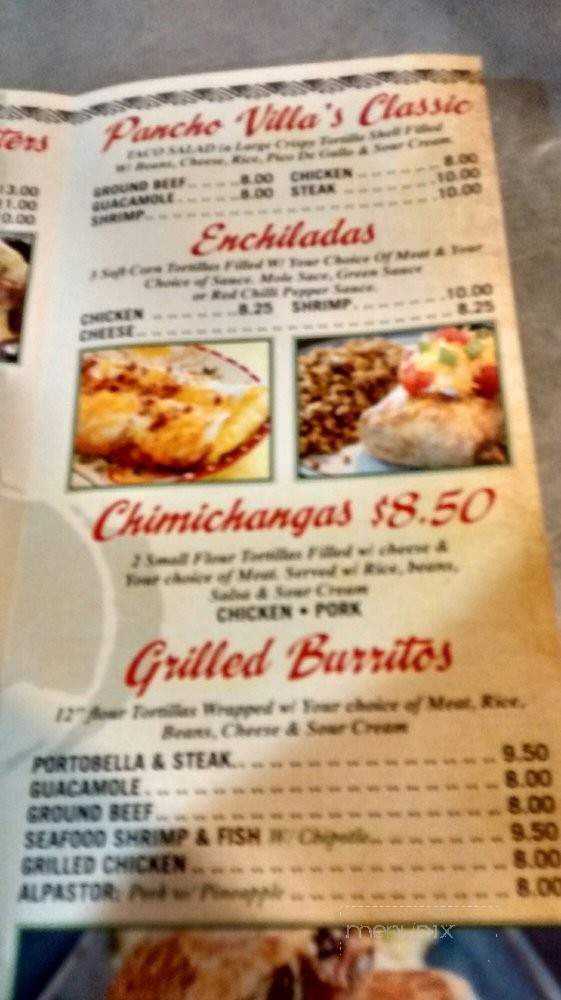 Pancho Villa Taqueria - Philadelphia, PA menu_pic