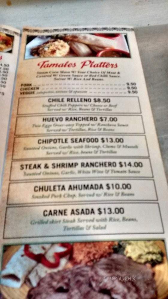 Pancho Villa Taqueria - Philadelphia, PA menu_pic