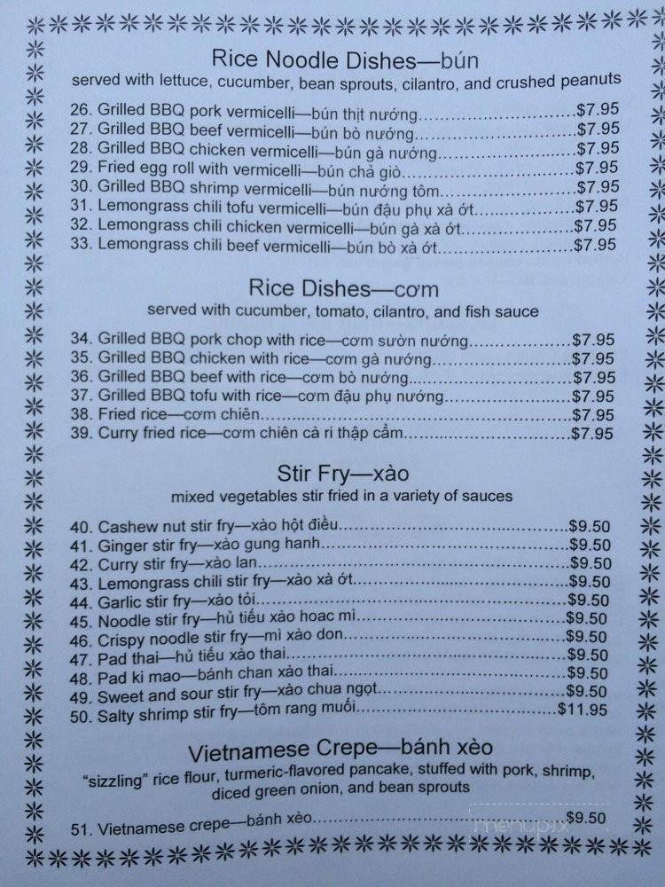 Pho Capital - Montpelier, VT menu_pic