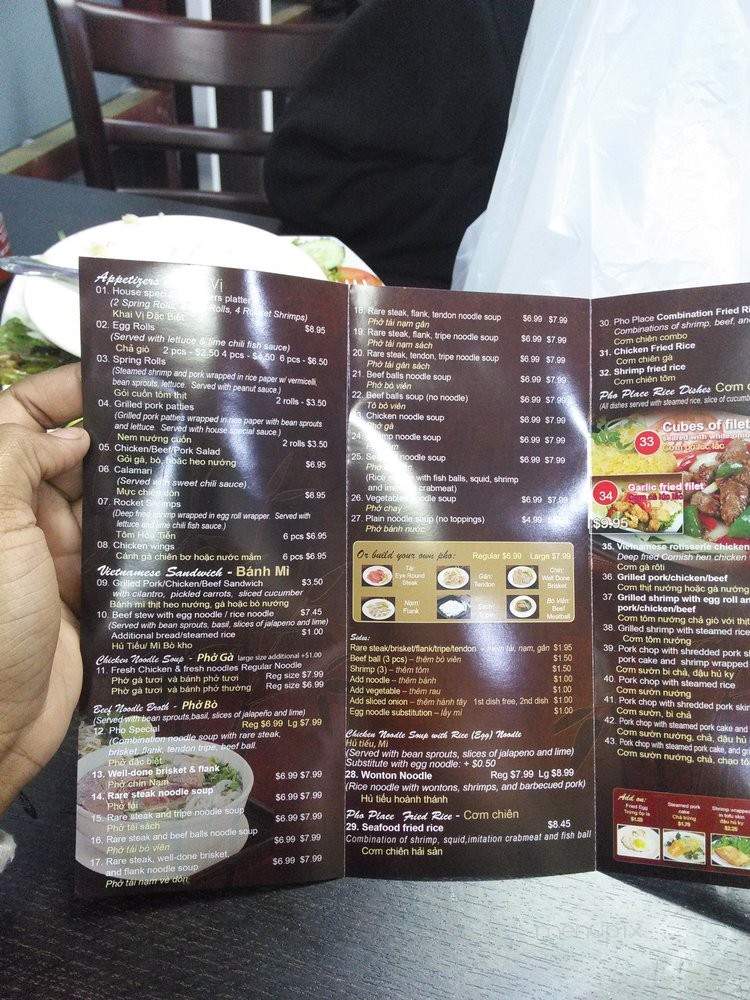 Pho Place - Ontario, CA menu_pic
