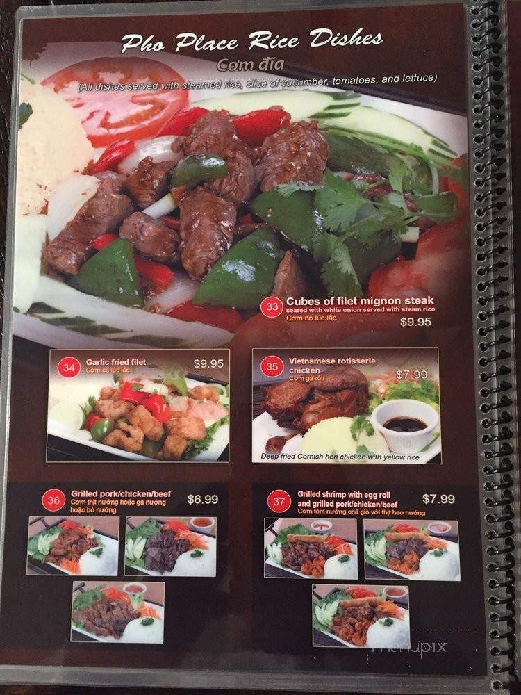 Pho Place - Ontario, CA menu_pic