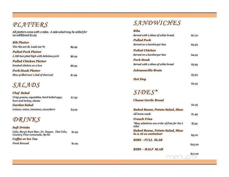 Plan B Barbeque - Fenton, MO menu_pic
