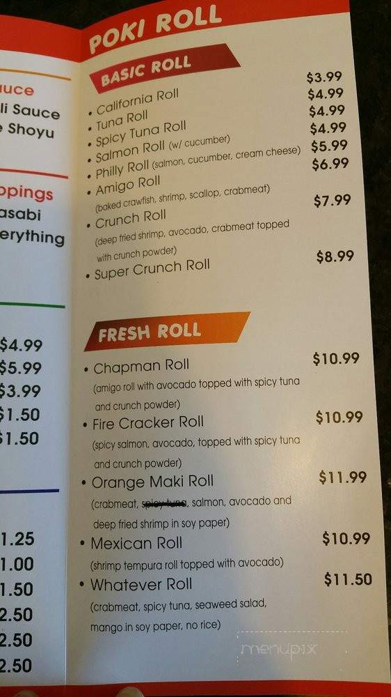 Poki Ya - Orange, CA menu_pic