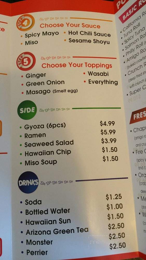 Poki Ya - Orange, CA menu_pic