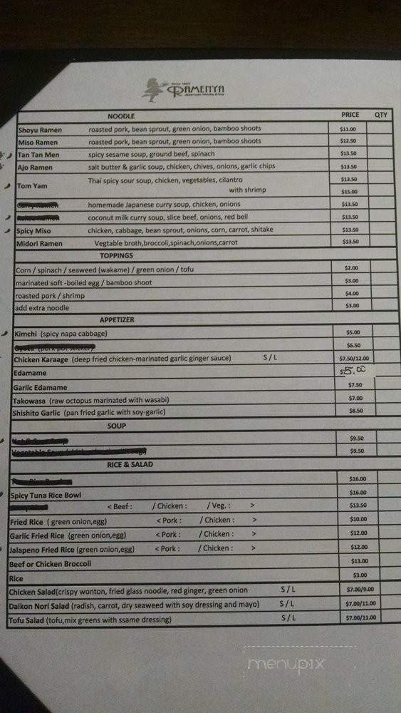 Ramenya - Mammoth Lakes, CA menu_pic