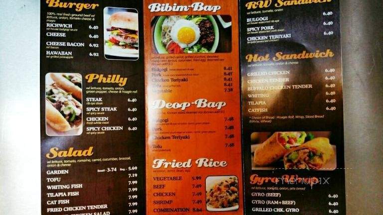 RichWich - Lawrenceville, GA menu_pic