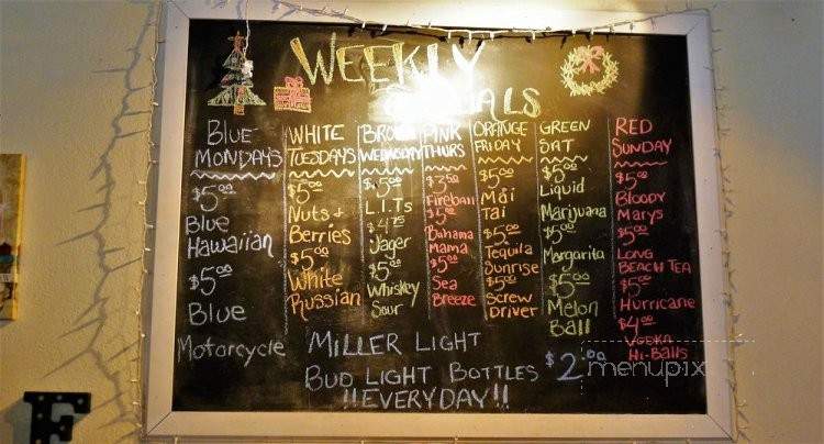 Simba Bar & Grill - High Point, NC menu_pic