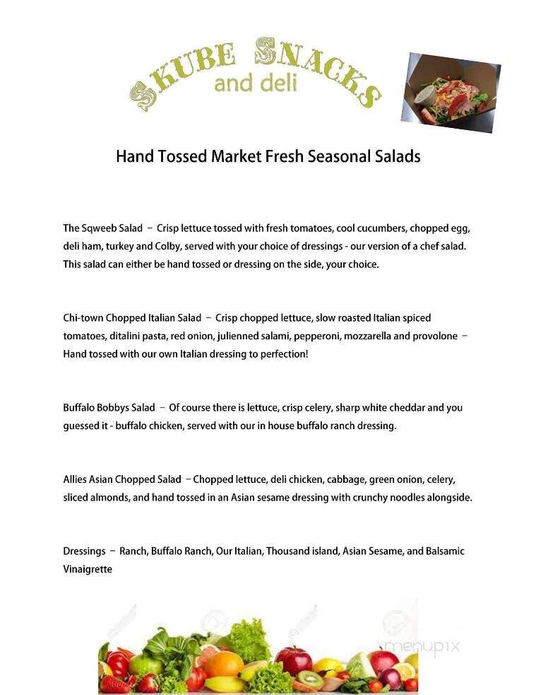 Skube Snacks and Deli - Pataskala, OH menu_pic