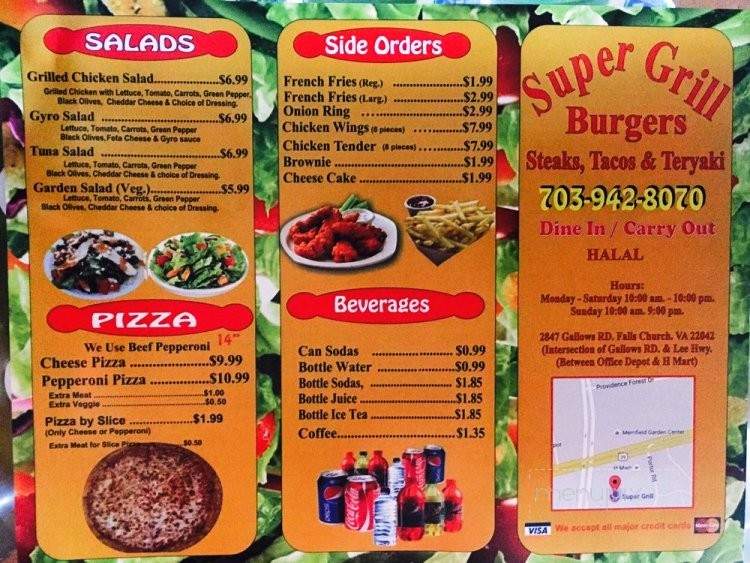 Super Grill - Falls Church, VA menu_pic