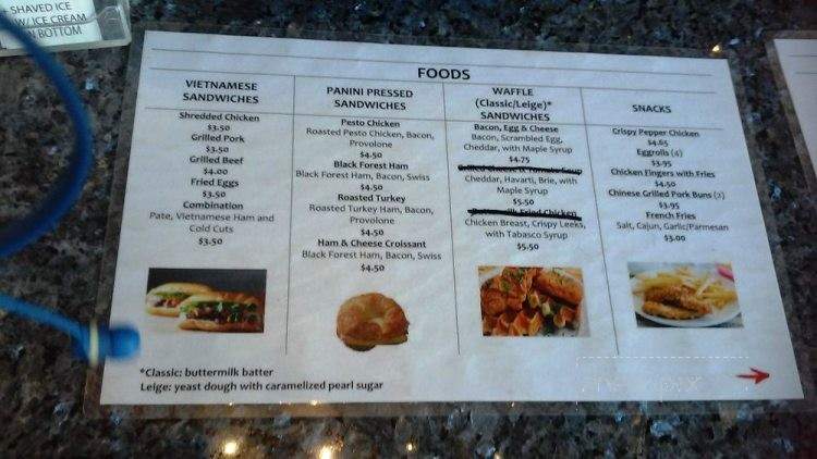 Sweetea Cafe - Costa Mesa, CA menu_pic