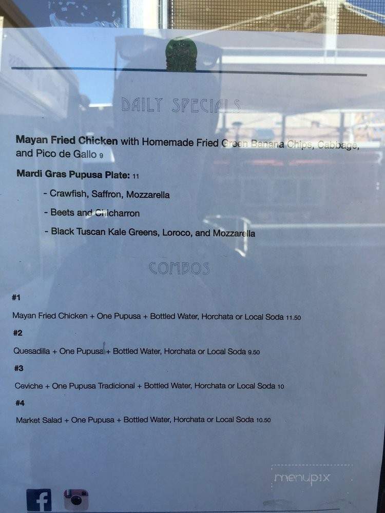 The Pupusa Lady - New Orleans, LA menu_pic