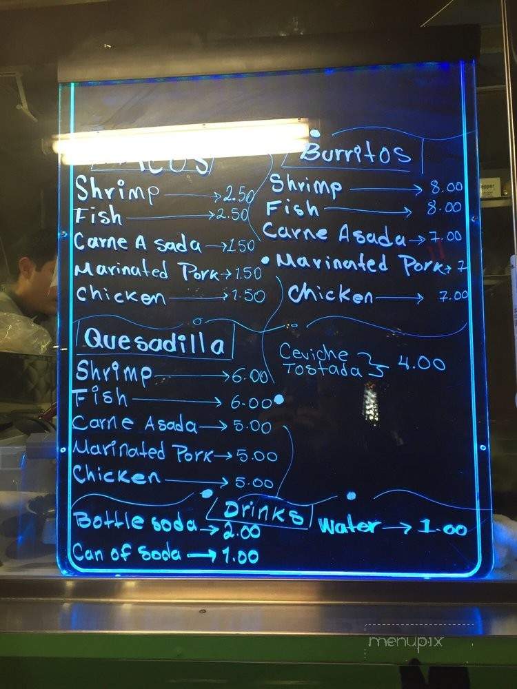 The Shrimp & Taco Stop - Los Angeles, CA menu_pic