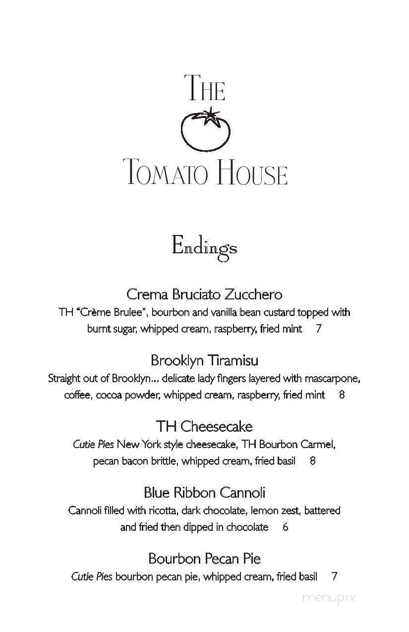 The Tomato House Restaurant - Senoia, GA menu_pic