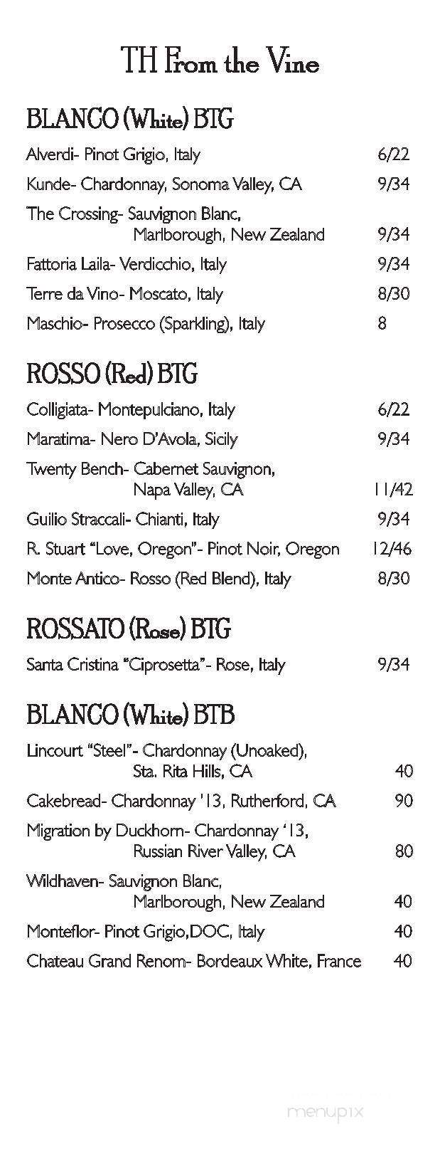 The Tomato House Restaurant - Senoia, GA menu_pic