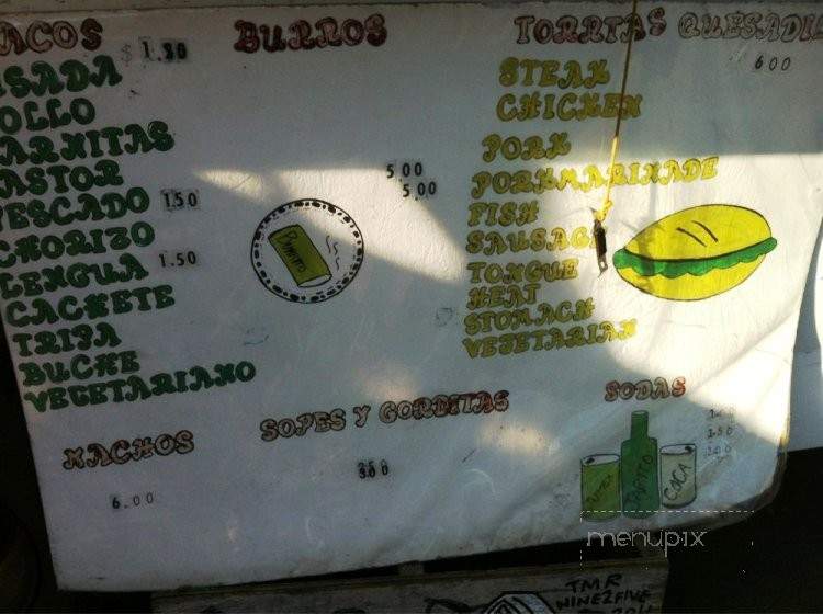 Torres De Morelos - Portland, OR menu_pic
