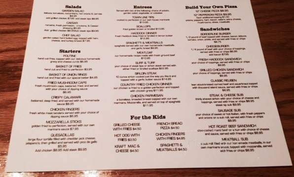 Town Line Tavern & Grille - Nottingham, NH menu_pic