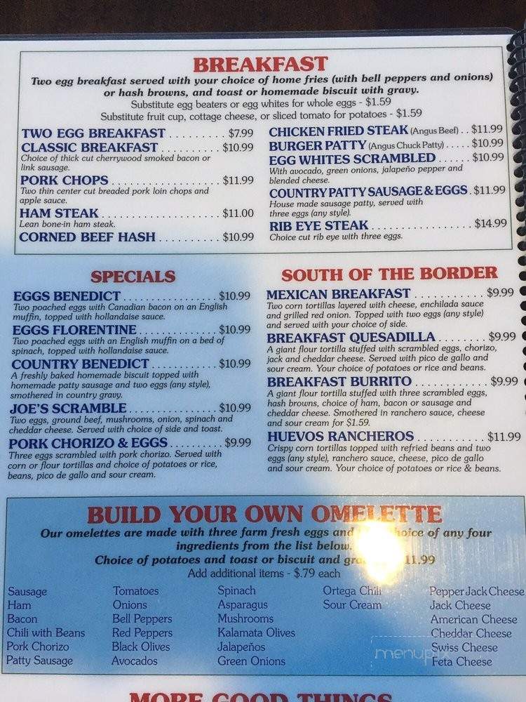 Water Springs Diner & Bar - Sparks, NV menu_pic