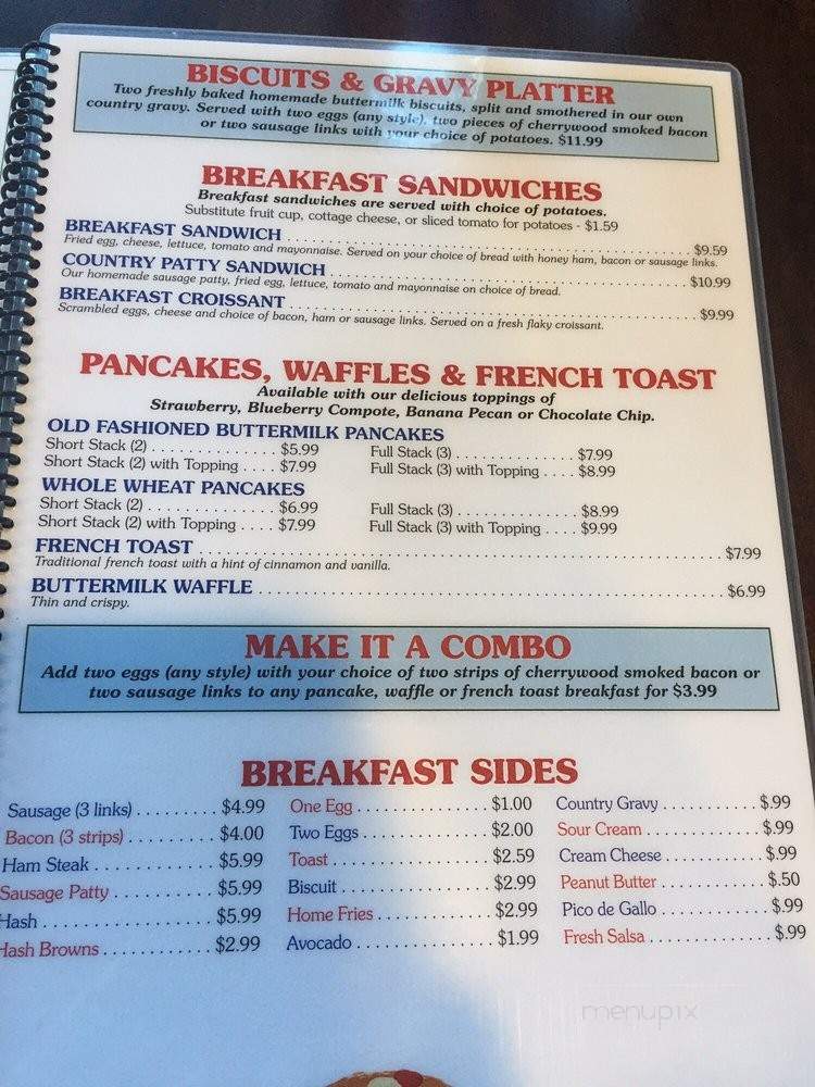 Water Springs Diner & Bar - Sparks, NV menu_pic