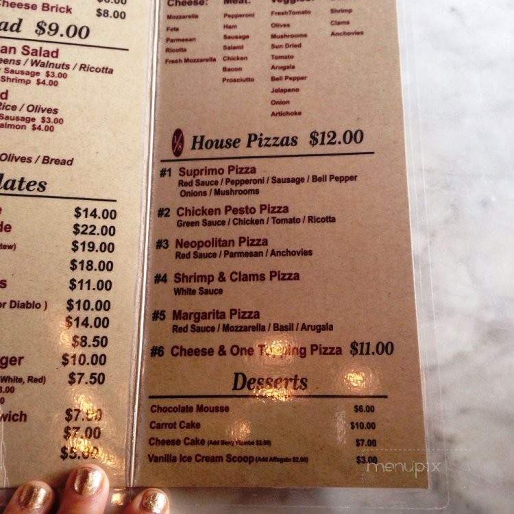 1/8 Pizza Pub - El Paso, TX menu_pic