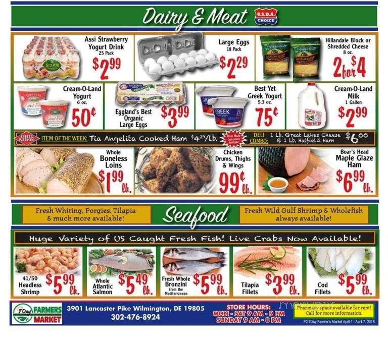 7 Day Farmers Market - Wilmington, DE menu_pic