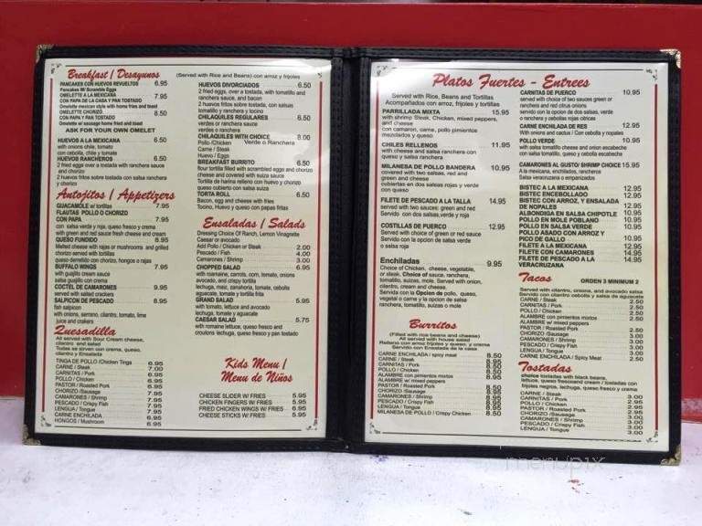 Alberta Restaurant Mexican Cuisine - Corona, NY menu_pic